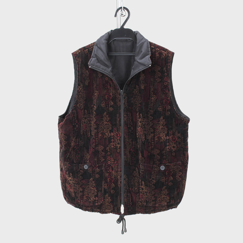 婦人ベロアリバーシブルベスト(綿入り)