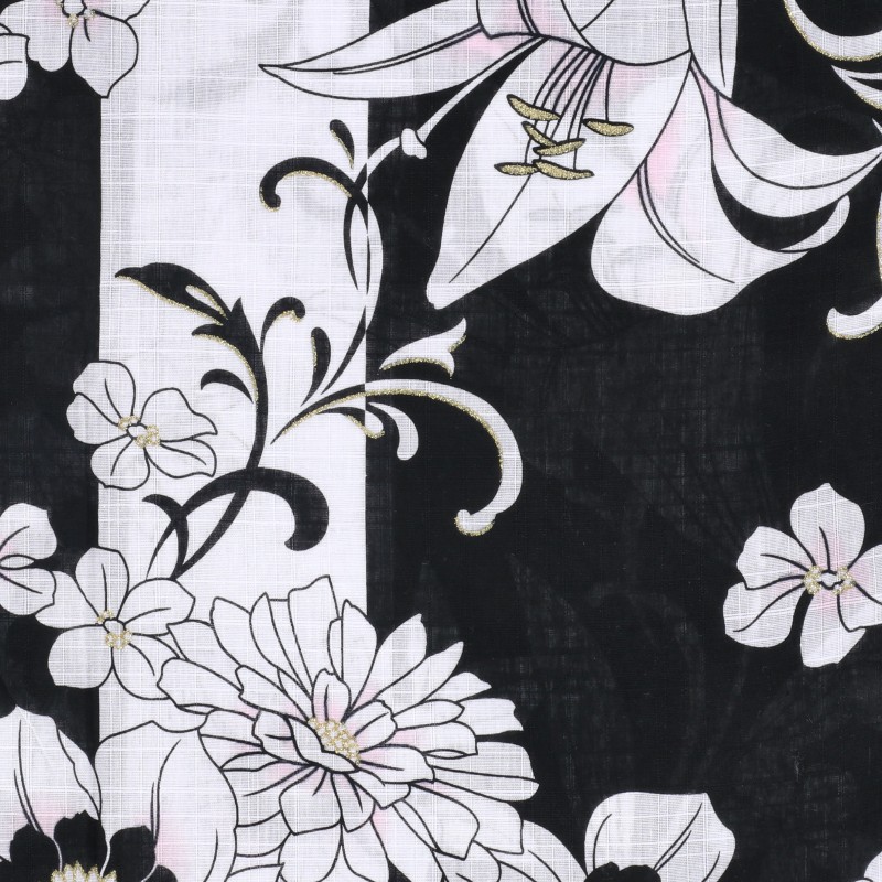 婦人『きらみやび』金ラメ仕立て上がりゆかた