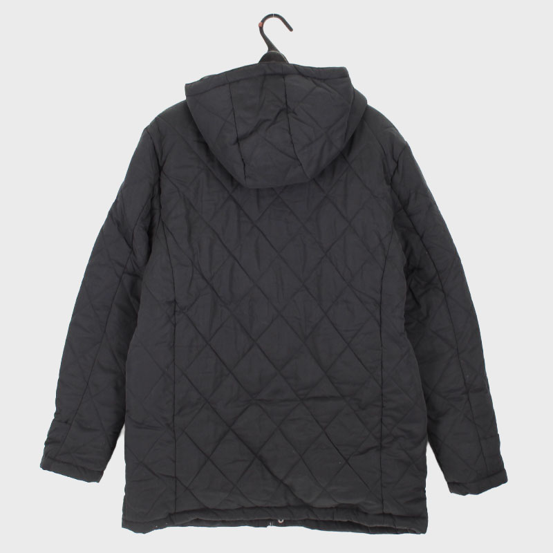 紳士モスピーチフード付き中綿ハーフコート