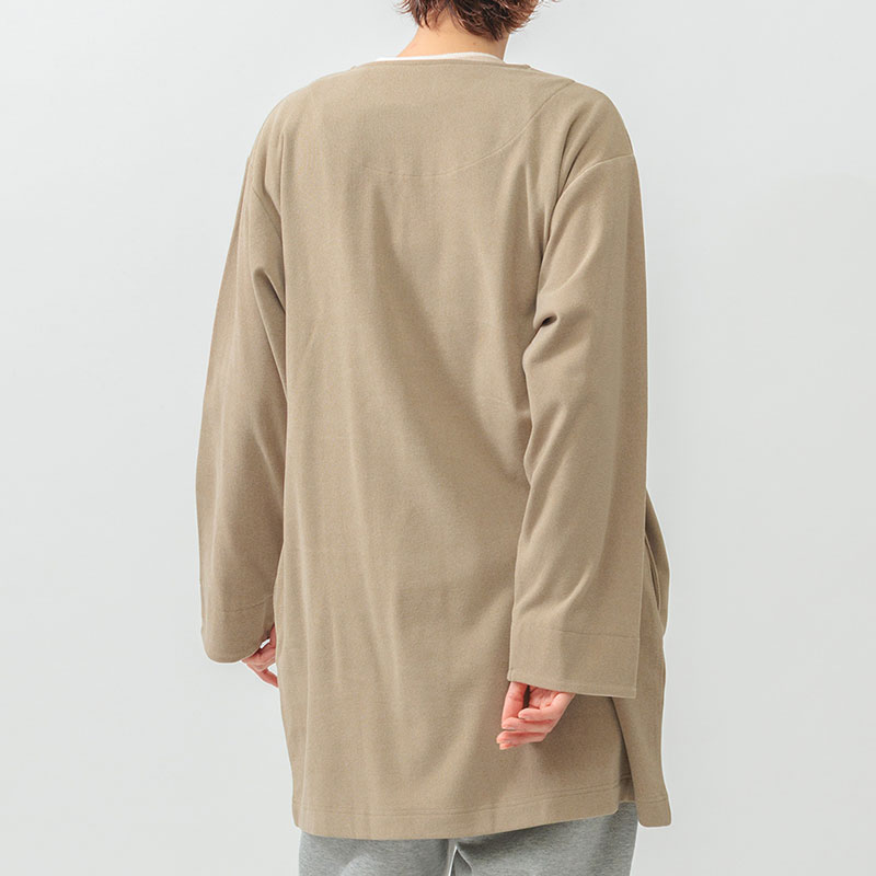 婦人『m.m.o』もっちりスムースクルーネックコートワンピース
