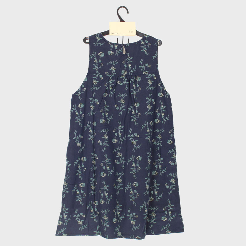 婦人裏フリースかぶり型チュニックワンピース