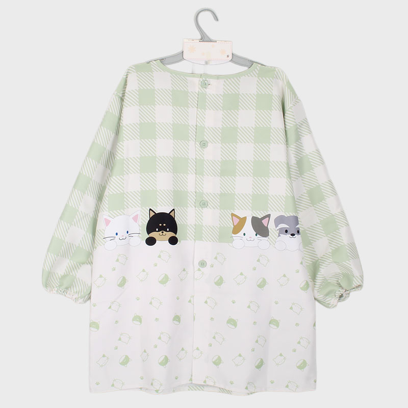 婦人エステルツイルプリント背ボタンカッポー