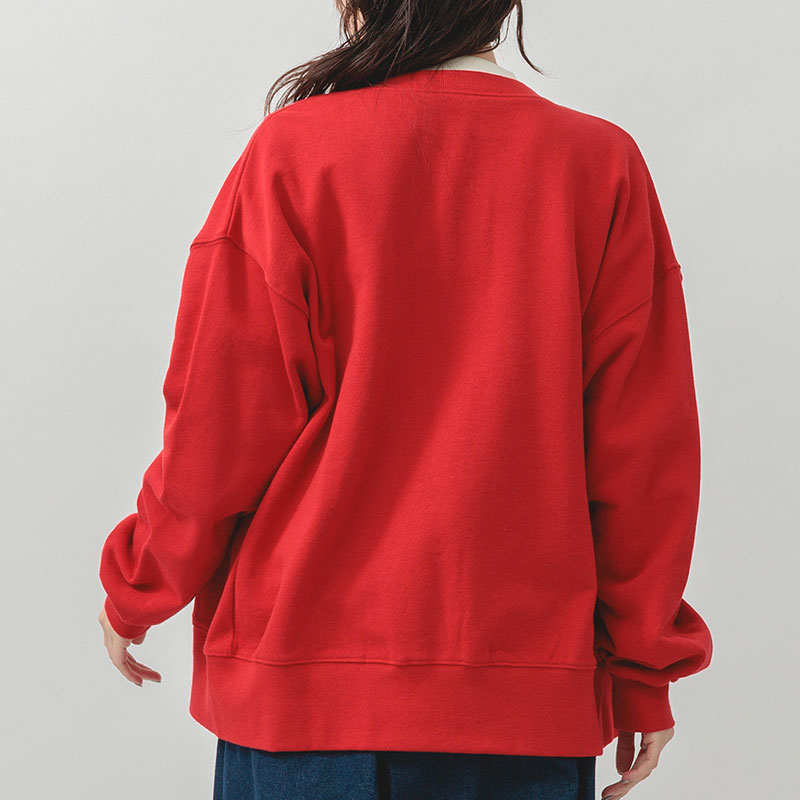 婦人『m.m.o.』裏毛パールドットボタンカーディガン