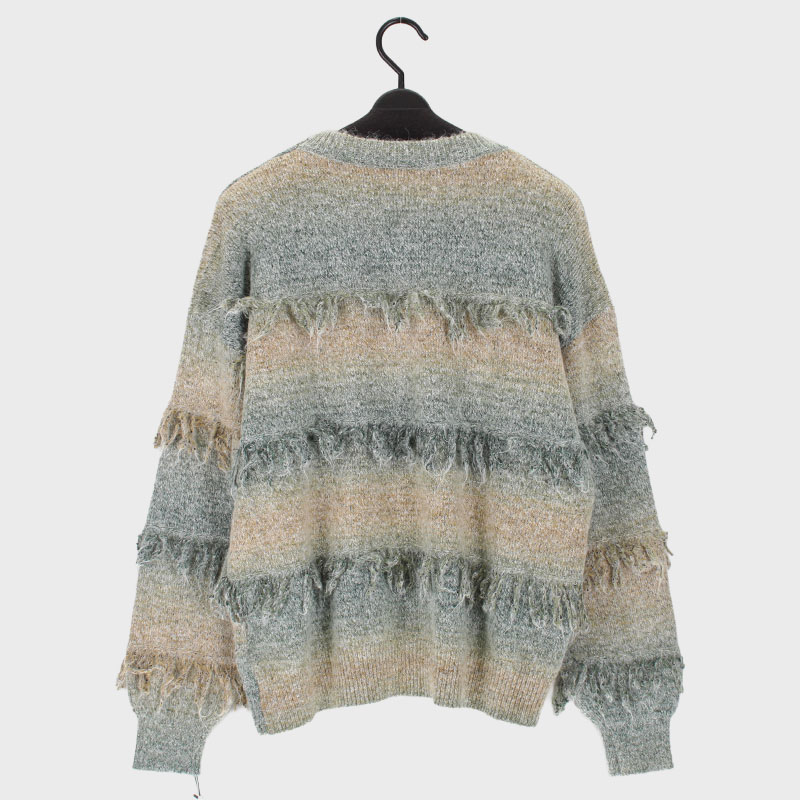 婦人フリンジニットセーター