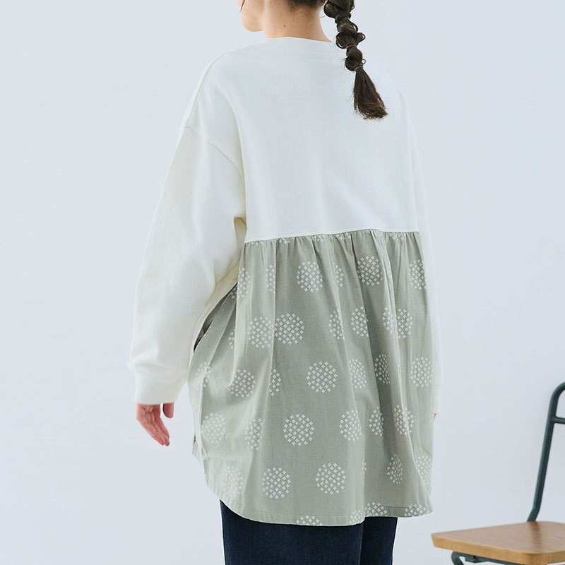 婦人『cloudnine』異素材切替チュニック