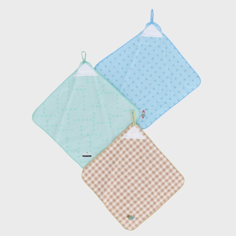 ループ付きタオル3枚組『オーガナイズ』