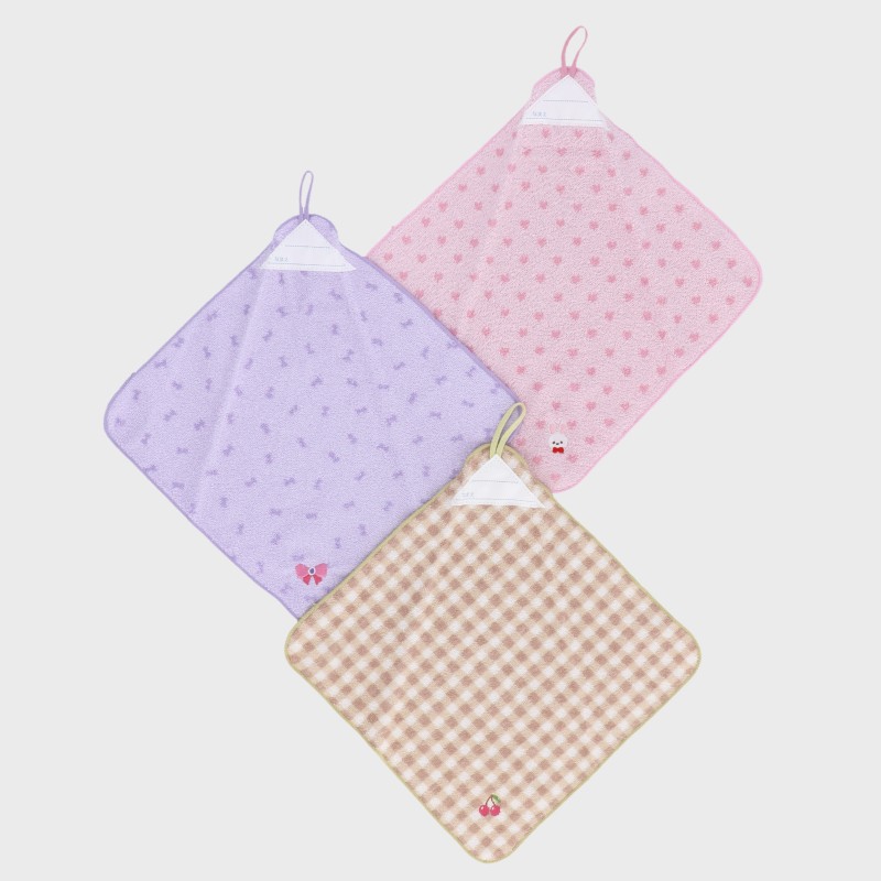 ループ付きタオル3枚組『オーガナイズ』