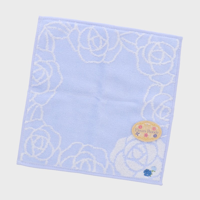 無撚糸タオルハンカチ『バラ』