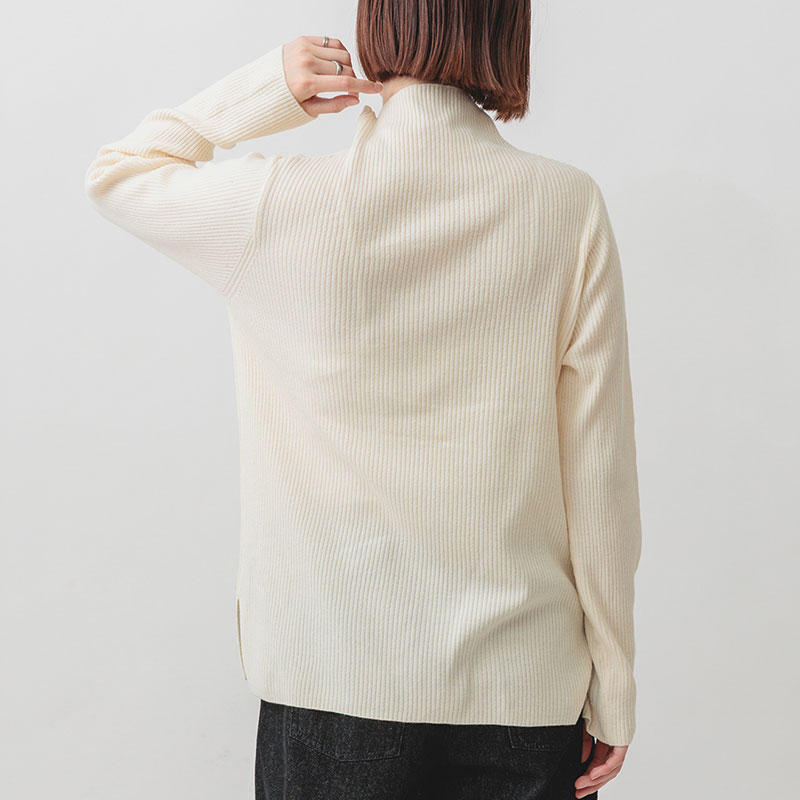 婦人『m.m.o.』ふわもちオーバーシルエットボトルネックプルオーバー