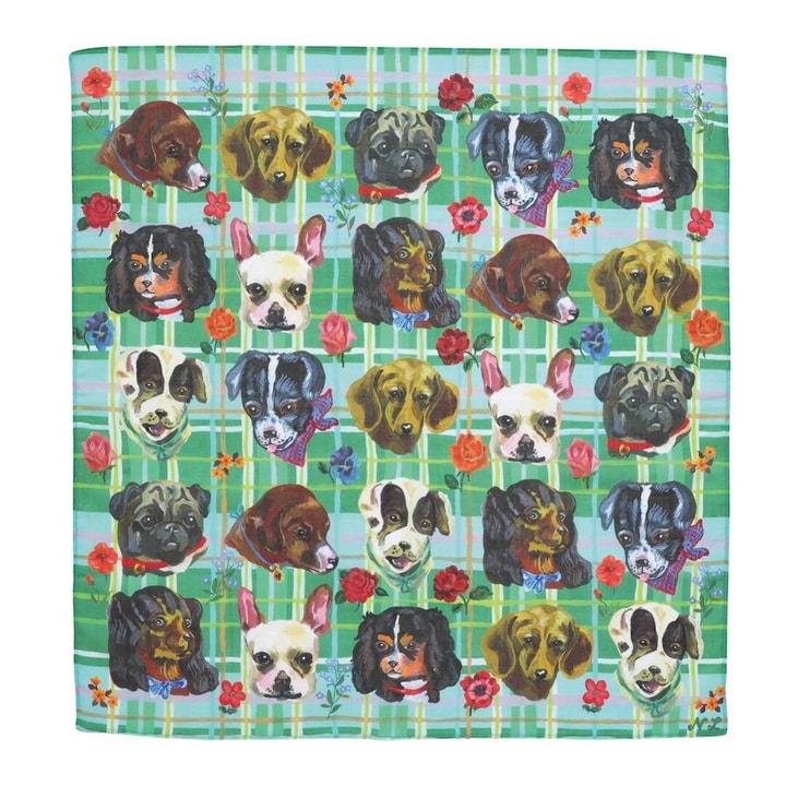 『Nathalie Lete』ハンカチーフ Handkerchief Cats/Dogs/Rabbits