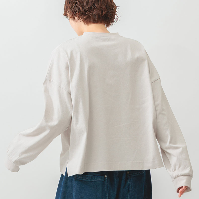 婦人『m.m.o』コットンバスククルーネックワイドPO