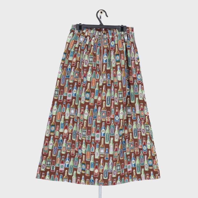婦人ボトル柄ゴブランスカート