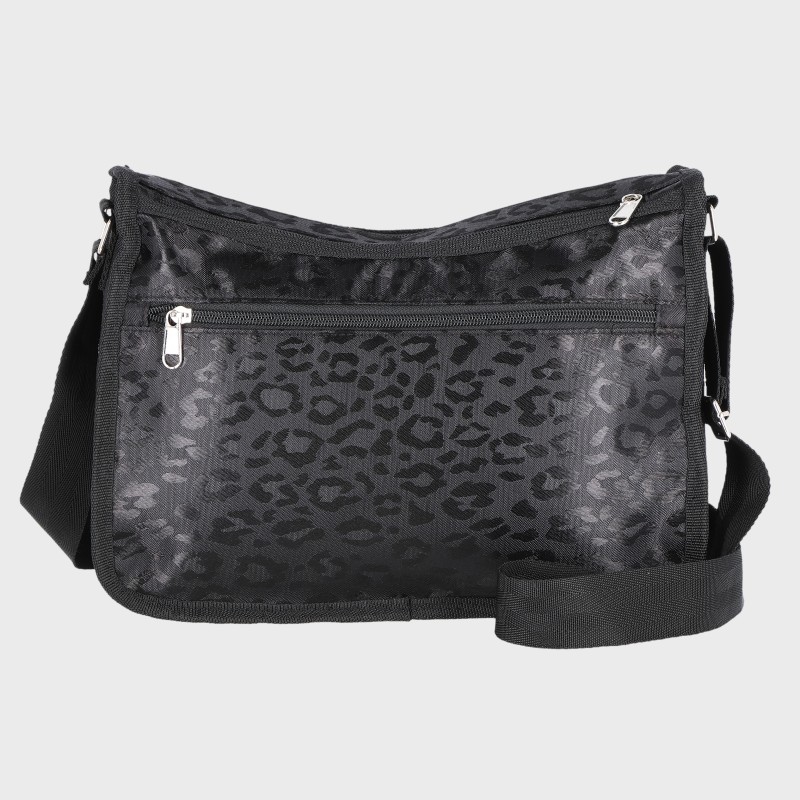 婦人ヒョウ柄ショルダーバッグ