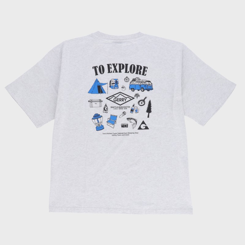 紳士半袖バックプリントTシャツ『GERRY』