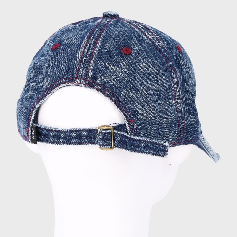 ハート刺しゅう入りデニムウォッシュCAPキャップ