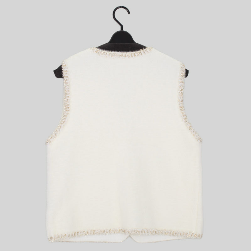 婦人シャギーニットベスト