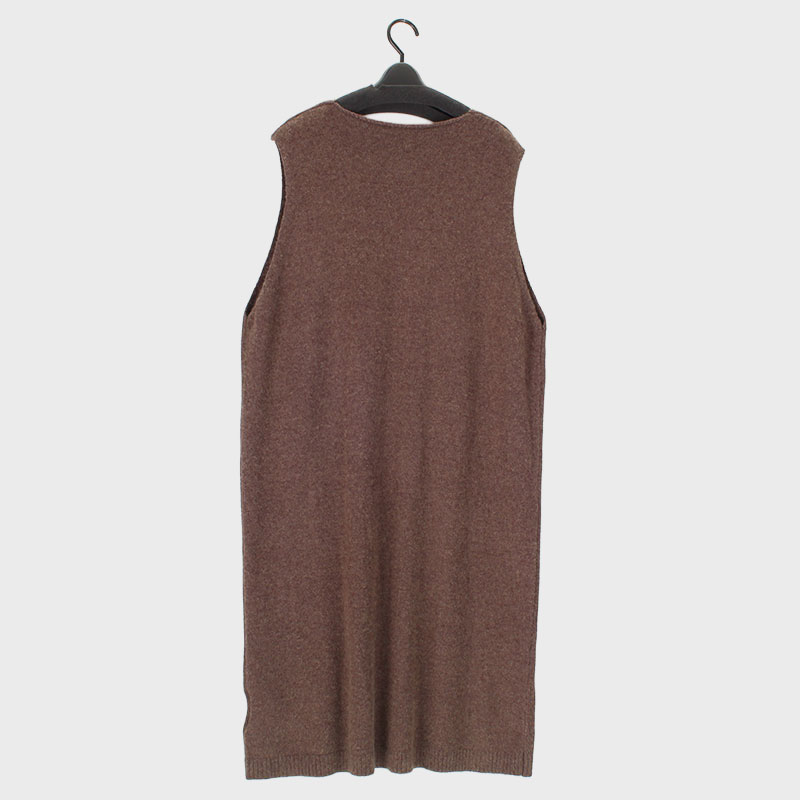 婦人V首チュニックニットベスト