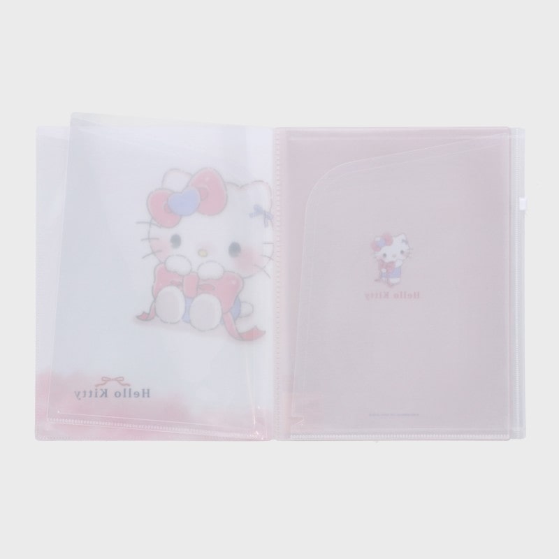 『サンリオ/Sanrio』ルンルンリボンファスナー付き6Pポケット クリアファイル