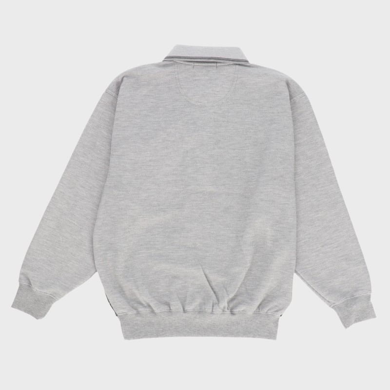 紳士長袖ダンボール格子柄ポロ衿スーツ『ZEAL ZIP』《WEB》