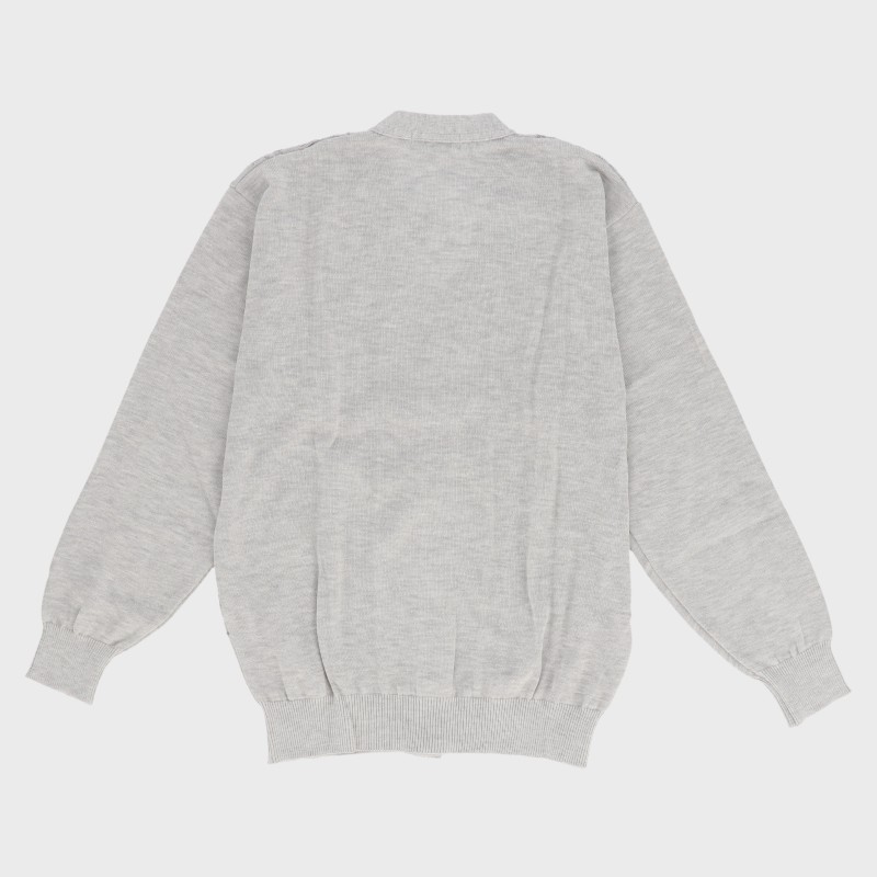 紳士日本製TRボーダー柄カーディガン