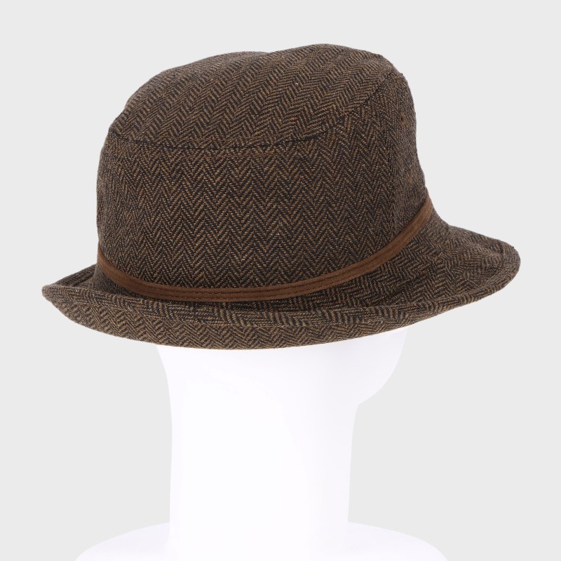 『POLO CULB』サイドロゴ入りへリンボンアルペンハット