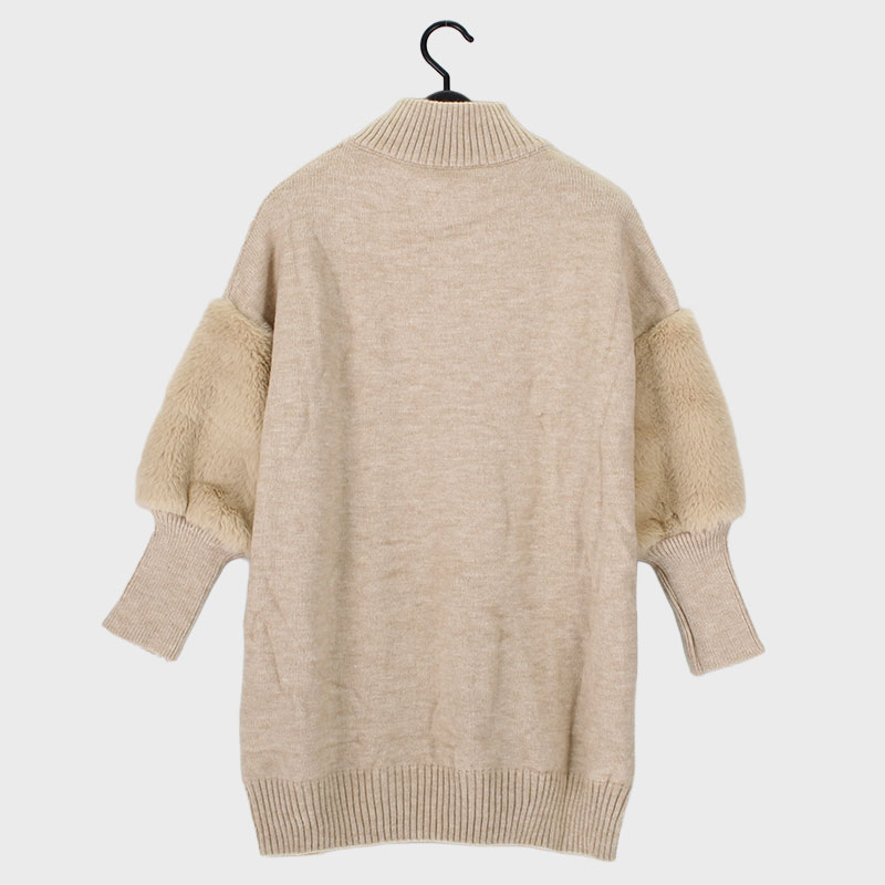 婦人袖ファーニットチュニック