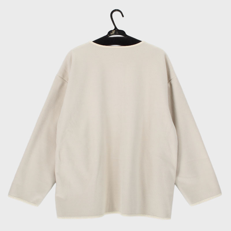 婦人『m.m.o.』裏面配色パイピングカーディガン