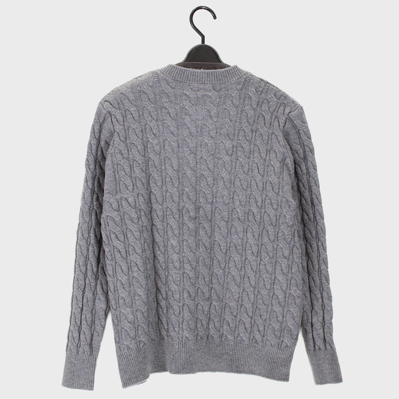 婦人丸首ニットカーディガン(犬)