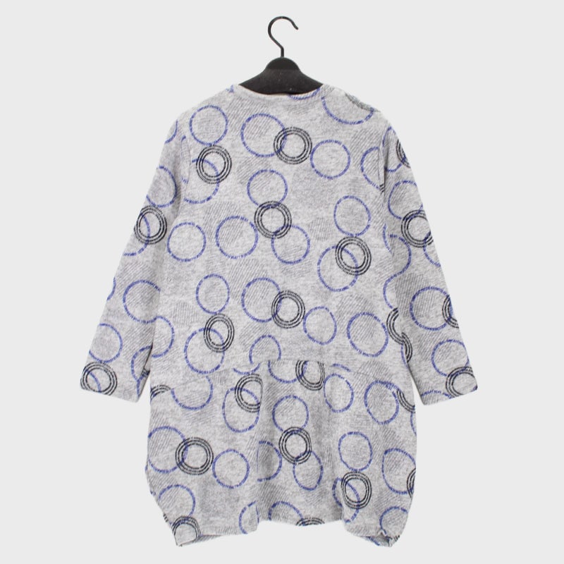 婦人裏起毛プリントデザインチュニック