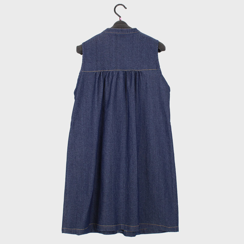 婦人デニムロングベスト