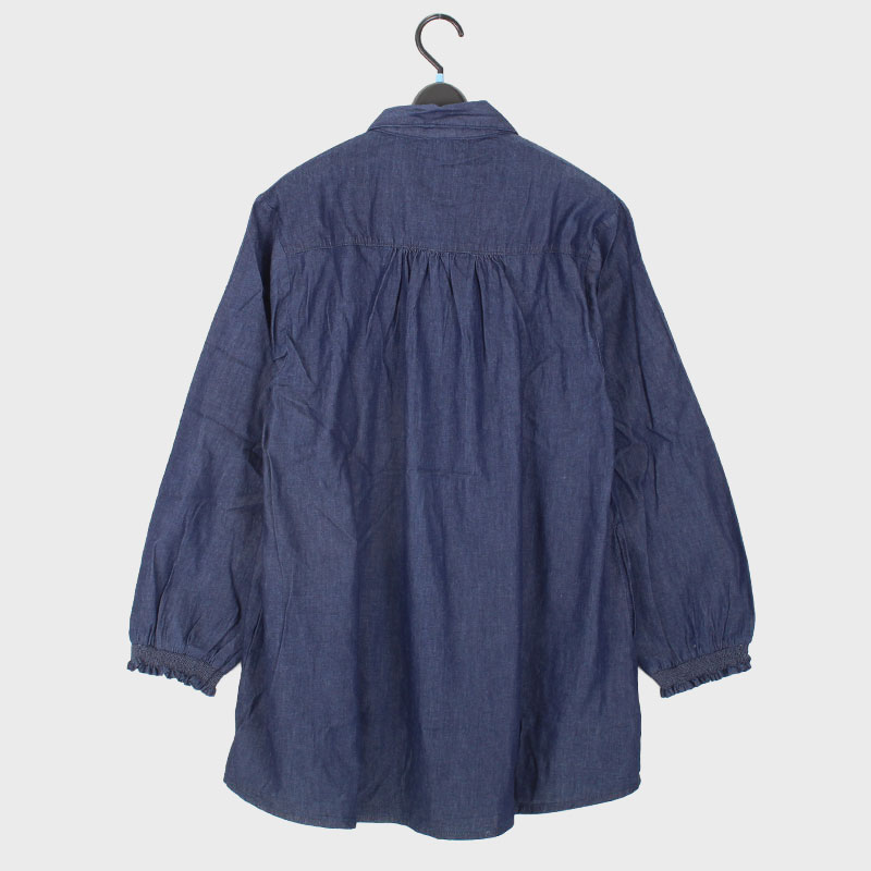 婦人デニムチュニックシャツ(刺しゅう入り)