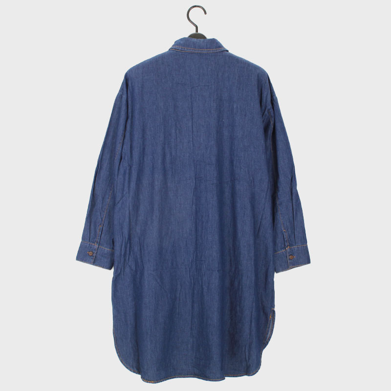 婦人デニムシャツ(ロング丈)