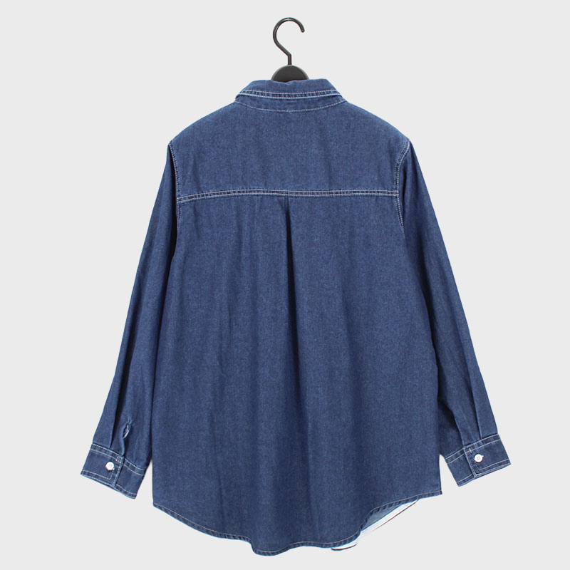 婦人デニムシャツ
