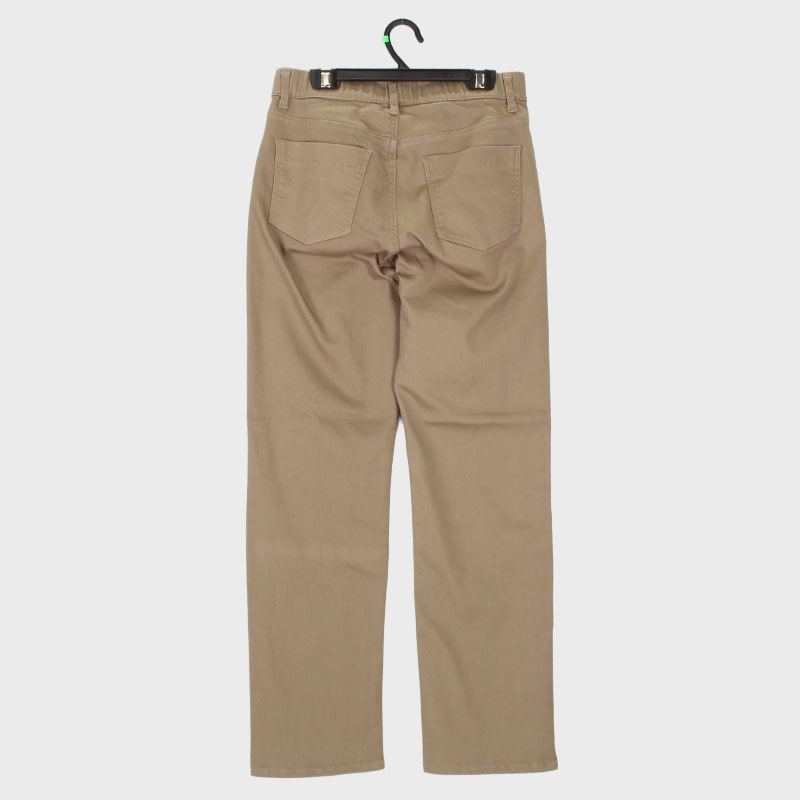 婦人パウダーカラープルオンストレートパンツ