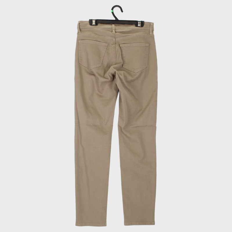 婦人パウダーカラー前開きスキニーパンツ