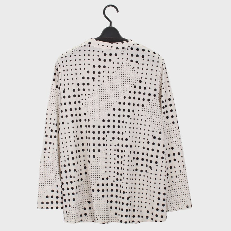 婦人長袖プリントピンタックチュニック