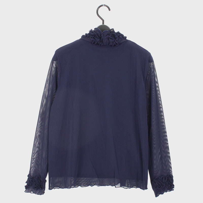 婦人長袖パワーネット無地カットソー