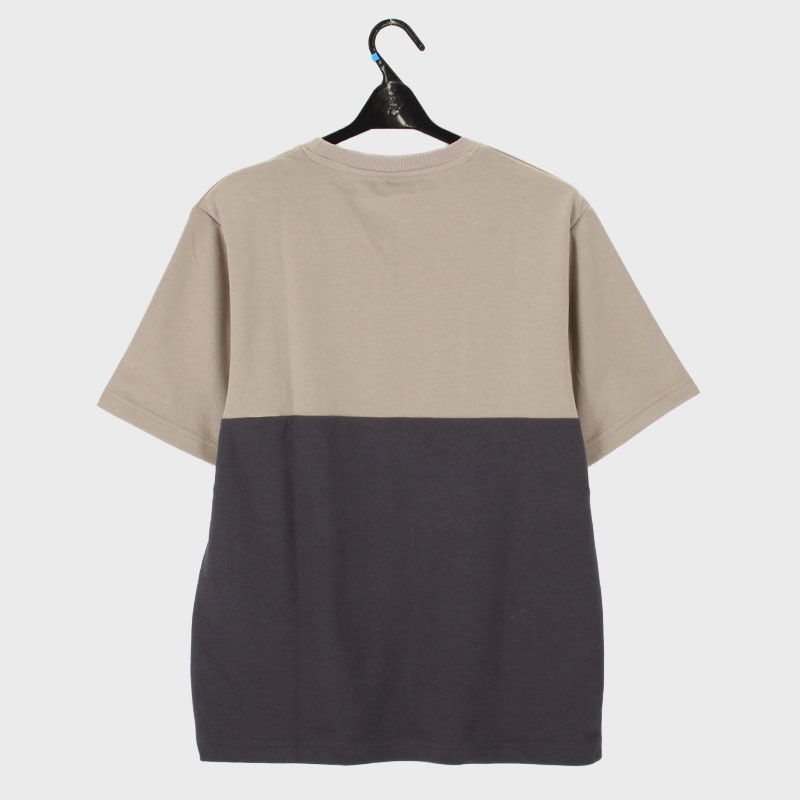 紳士半袖パネル切替Tシャツ