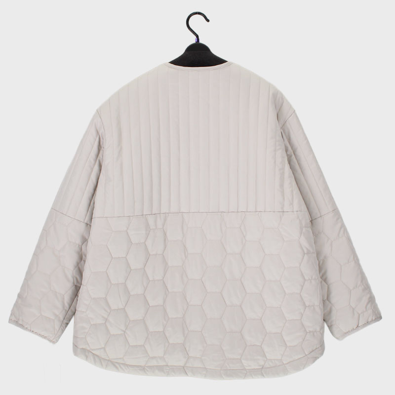 婦人大寸中綿ダキルト切替コート