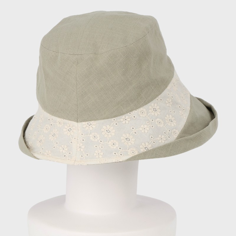 『N*ODECA』レース切り替えオブザーハット/サイズ調節可・吸水速乾・抗菌防臭