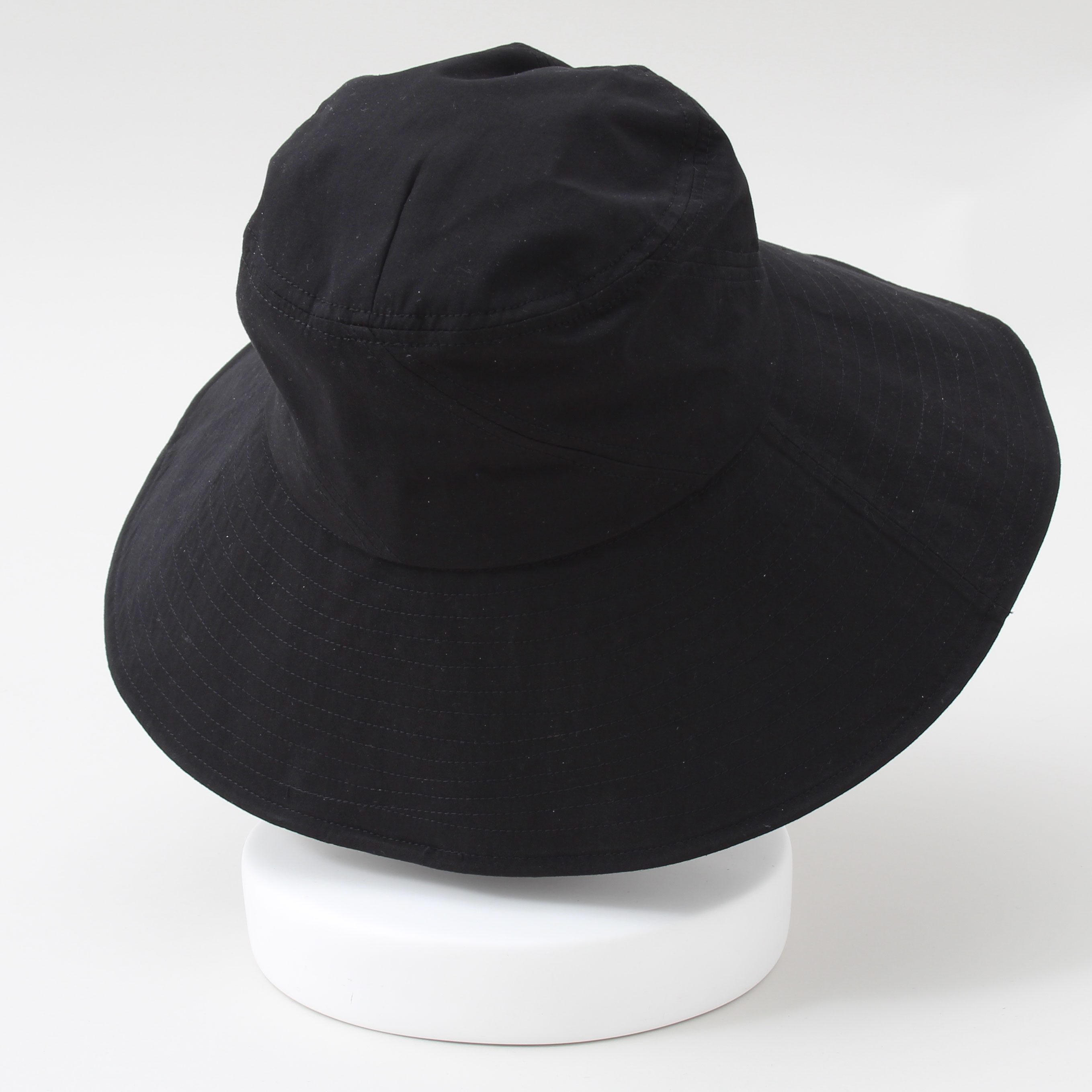 婦人『一級遮光』軽量つば広カジュアルハット/サイズ調節可・あご紐付き・抗菌防臭