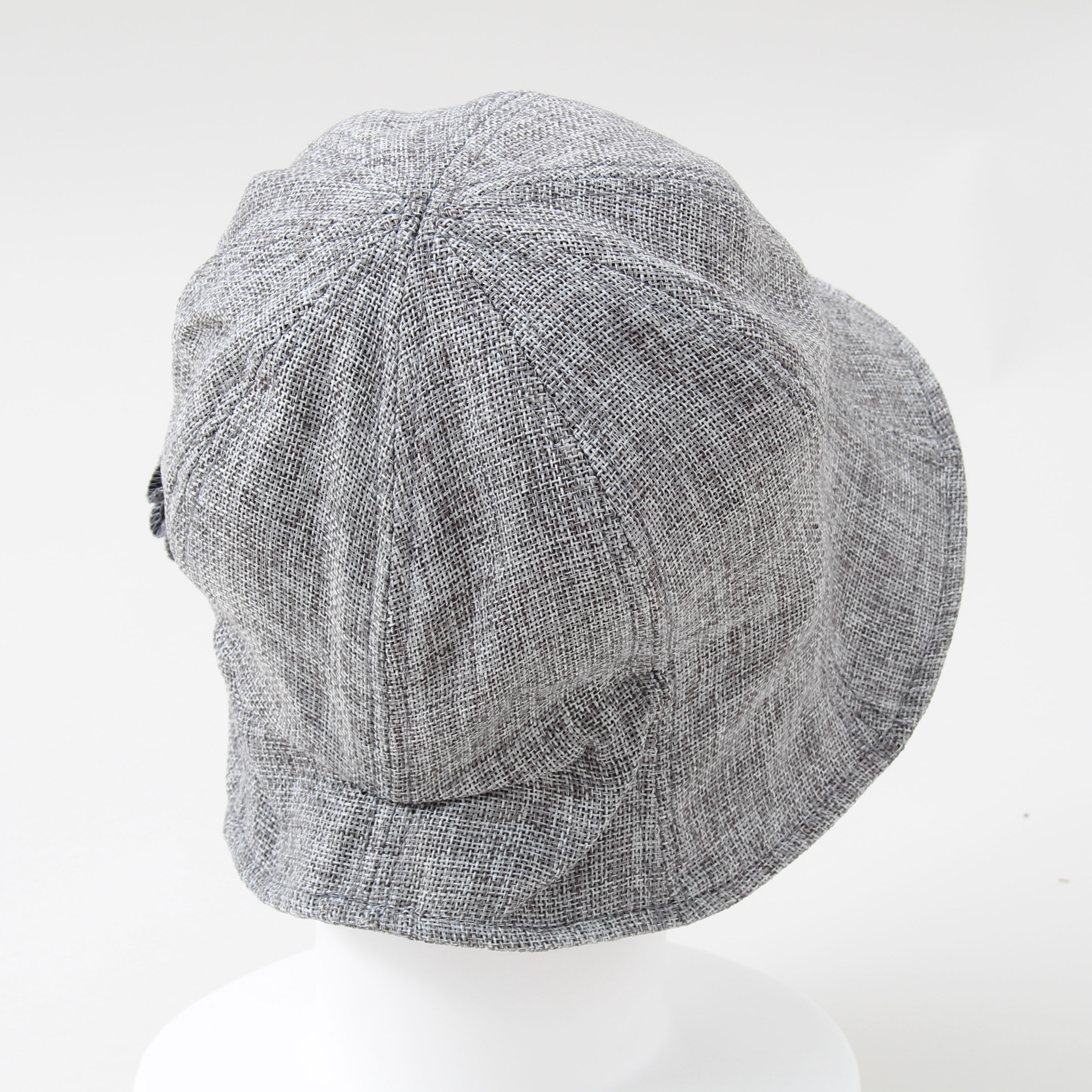 『LUCIANO VALENTINO』リネン風コサージュ付きチューリップハット/吸水・静電・接触冷感・消臭機能