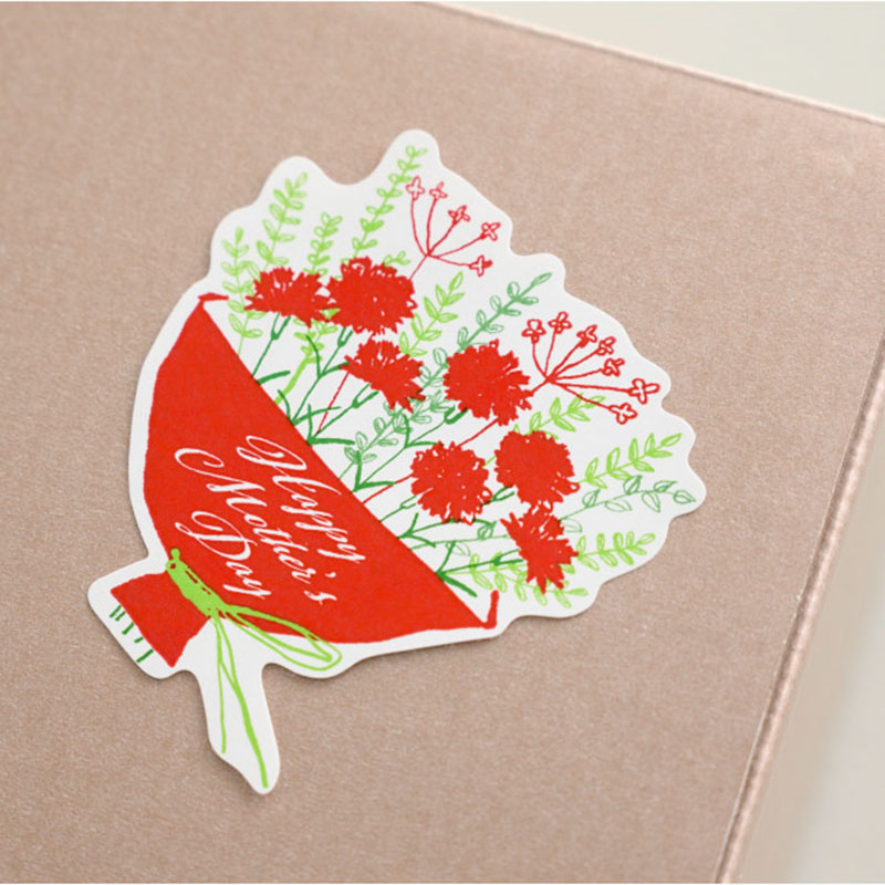 母の日シール-36/カーネーションブーケ 100枚入《WEB》