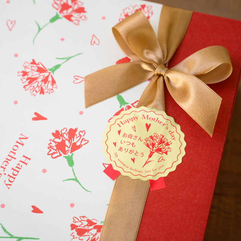 母の日シール-32 ハ−トカーネーション 100枚入《WEB》