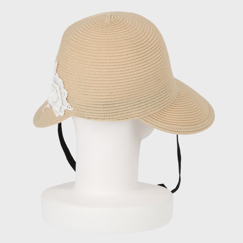 『丸洗いOK』レース付きジョッキーハット/あご紐付・サイズ調節可・UVケア・抗菌止め