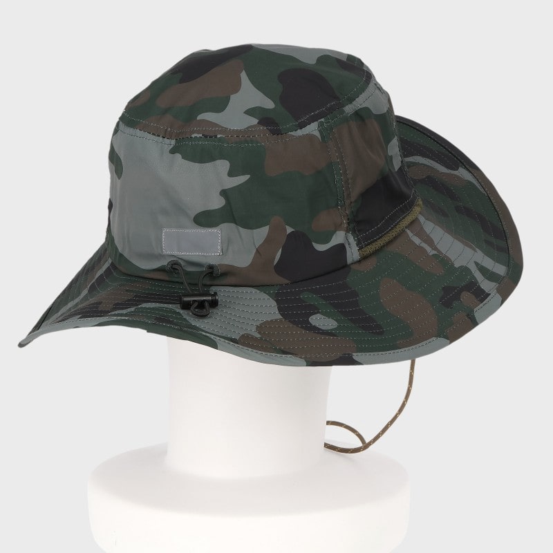 迷彩柄アドベンチャーハット/あご紐付き・サイズ調節可・男女兼用