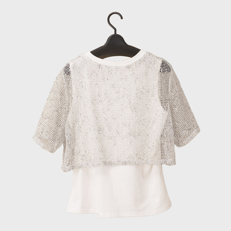 婦人『VERITE』メッシュTシャツ