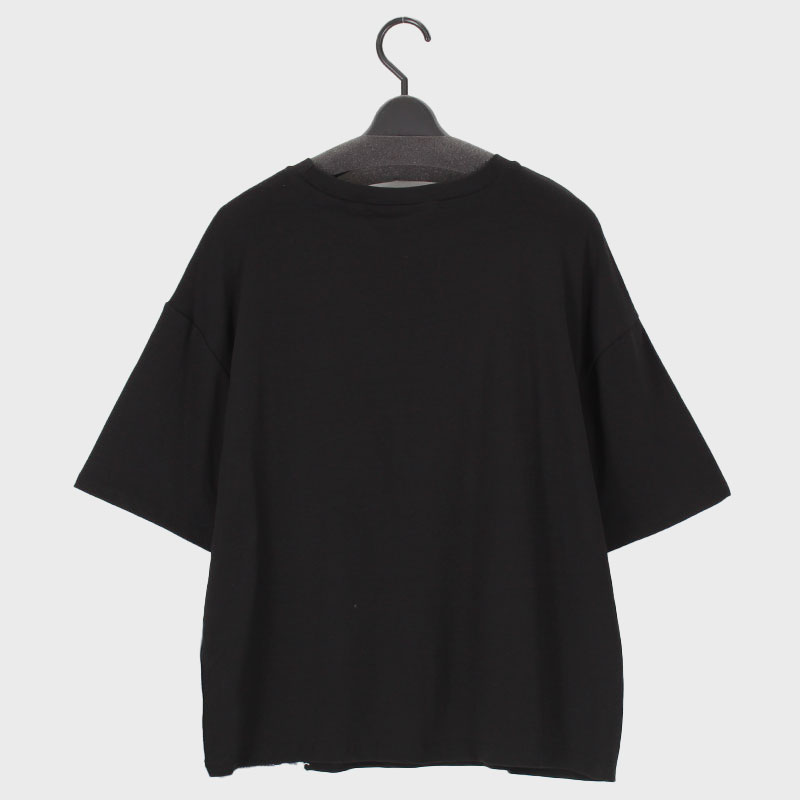 婦人『Khaki Koji』デニム切替デザインTシャツ