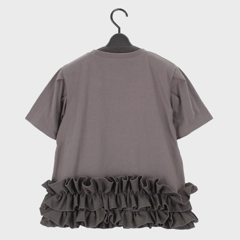 婦人『VERTE』フリルTシャツ