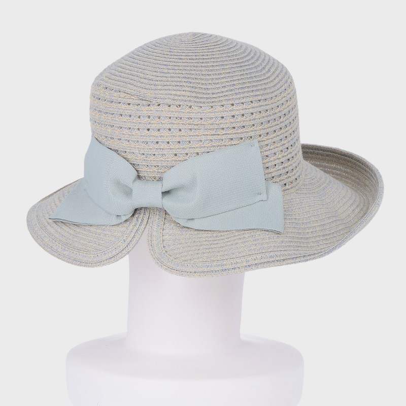 『洗えるブレードハット』バックリボン後ろ割れオブザーハット/洗濯機洗い可能・サイズ調節可・抗菌防臭・吸水速乾